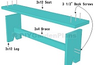 Plans for a simple board bench