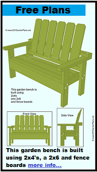 Build-it-yourself free garden bench plans PDF Download
