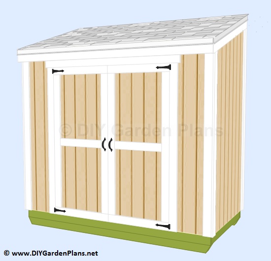 Follow the plans to build a small shed lean to design